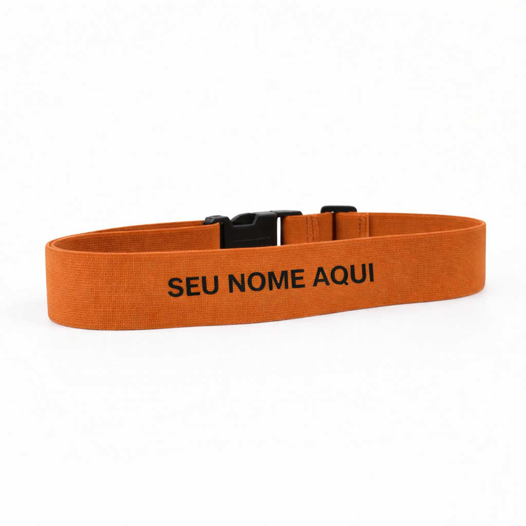Cinta Mala Personalizada Nome Ajustável Elastico Fecho Engate Rápido Segurança Aeroporto para Viagem Identificador