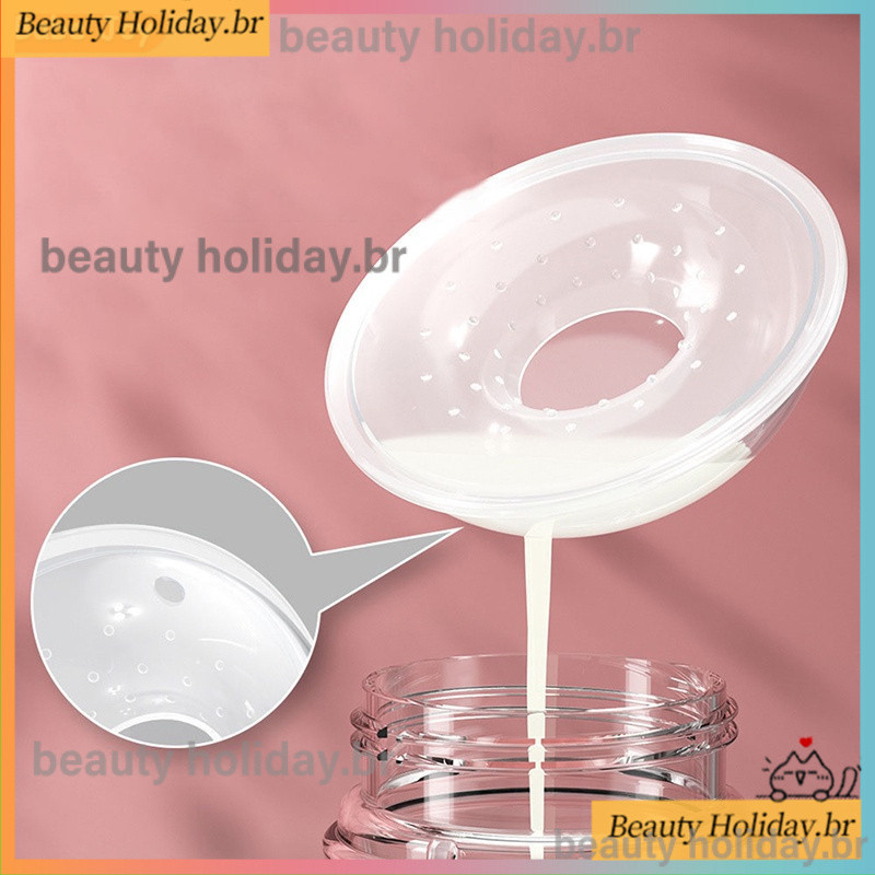 2 Peças Estojo Coletor De Leite Materno Anti-overflow Portátil Silicone Conchas Protetoras De Seios