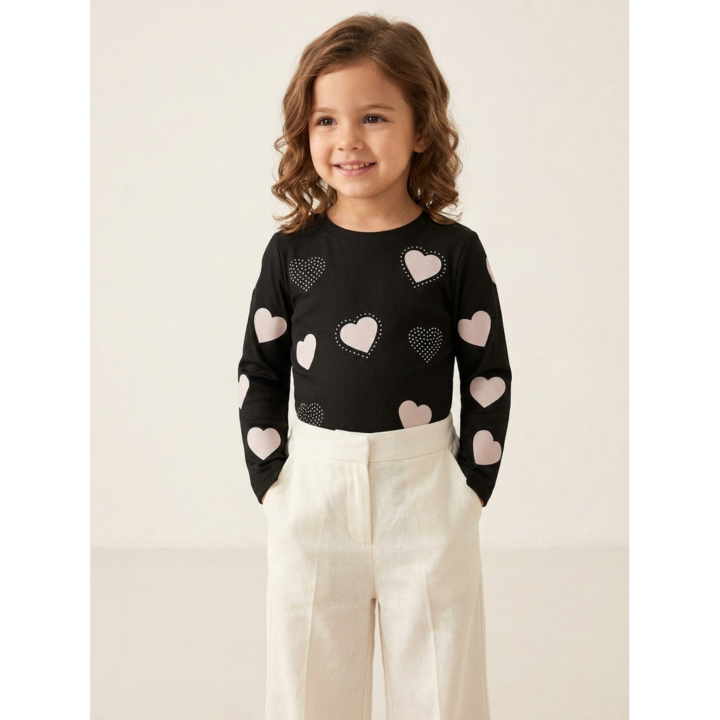 Blusa Canelada Infantil Feminina Moda Menina Blogueirinha