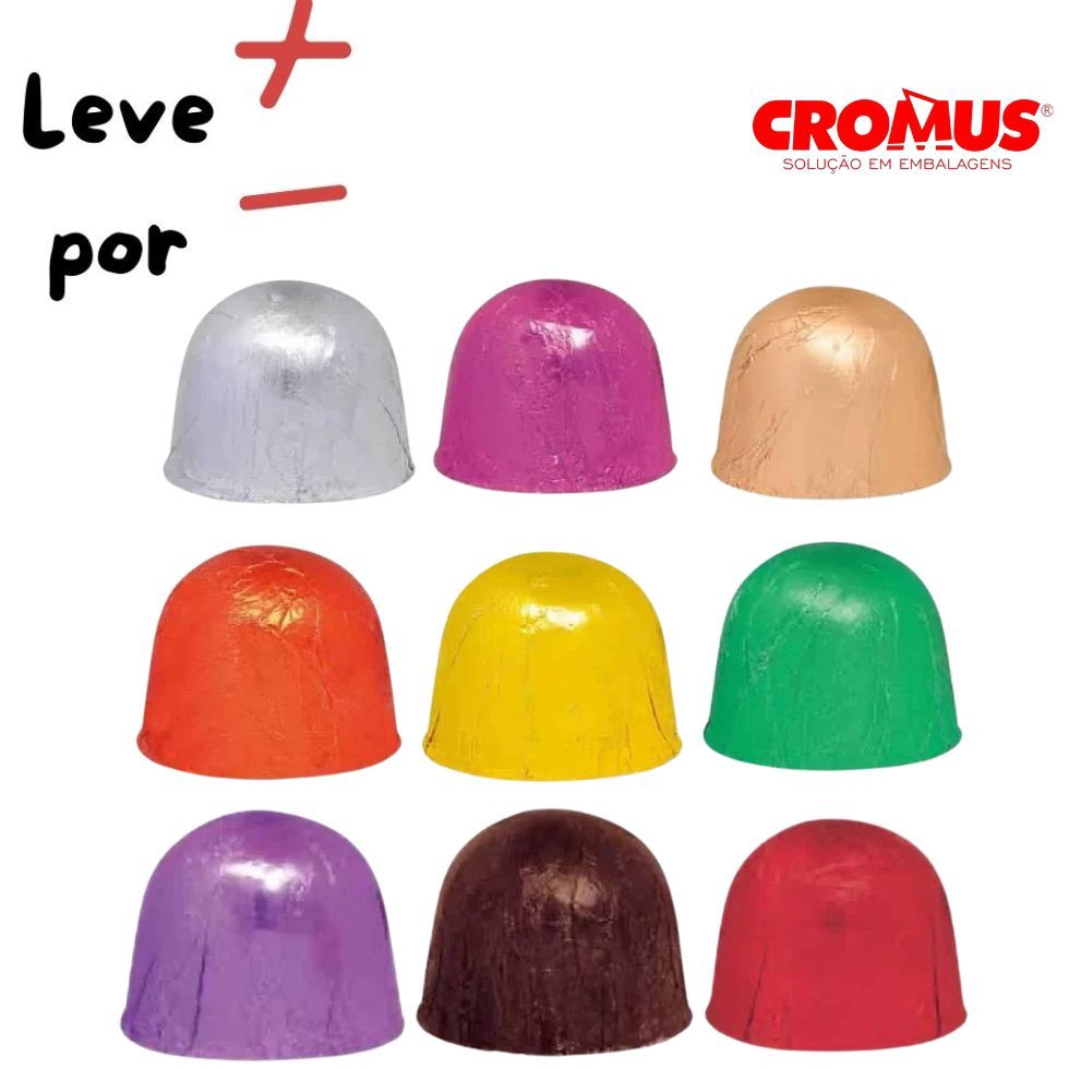 1~4 Papel Chumbo 8x7,8cm Liso com 300 Unidades Cromus