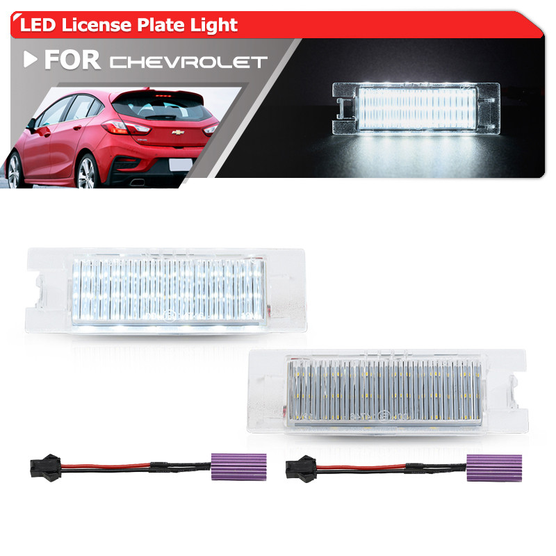 Kit Assy De Luz De Placa De Licença LED Sem Erros Para Chevy Cruze Hatch 2017-2019 Camaro 2014-2024 Volt Malibu Cadillac