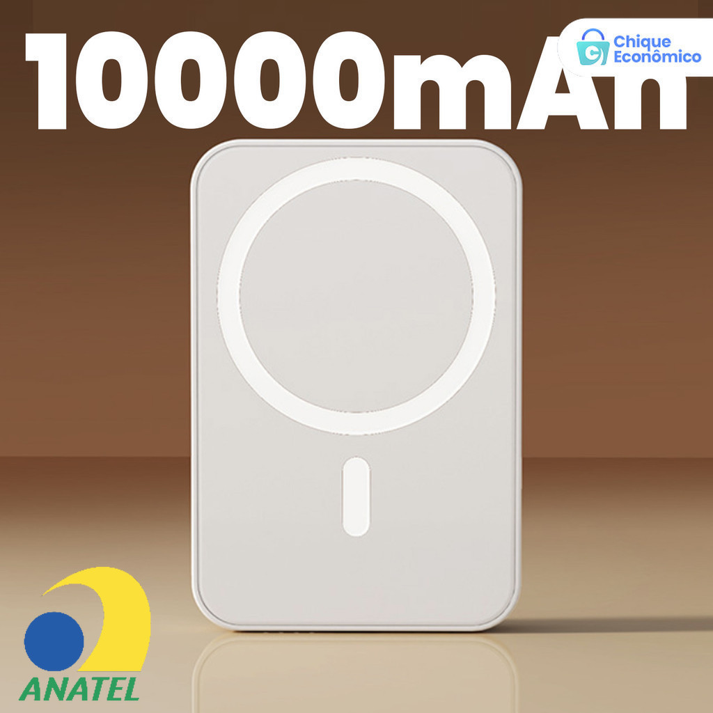 Carretel De Indução Portátil iPhone Magsafe Apple Carga De Farol Sem Fio 3000mAh/5000mAH/10000mah