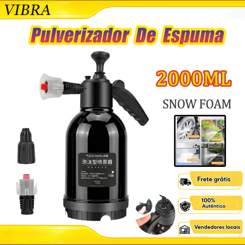 Pulverizador Portátil De Espuma Para Lavagem De Carros 2L , Spray De Jardinagem , Pressão De Ar , Bomba Manual