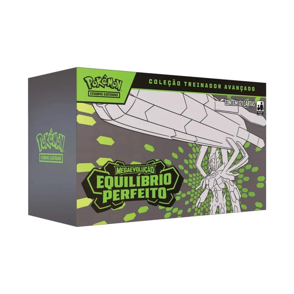Box Treinador Avançado Pokemon Megaevolução 3 Equilibrio Perfeito Copag 36867 Cartas TCG