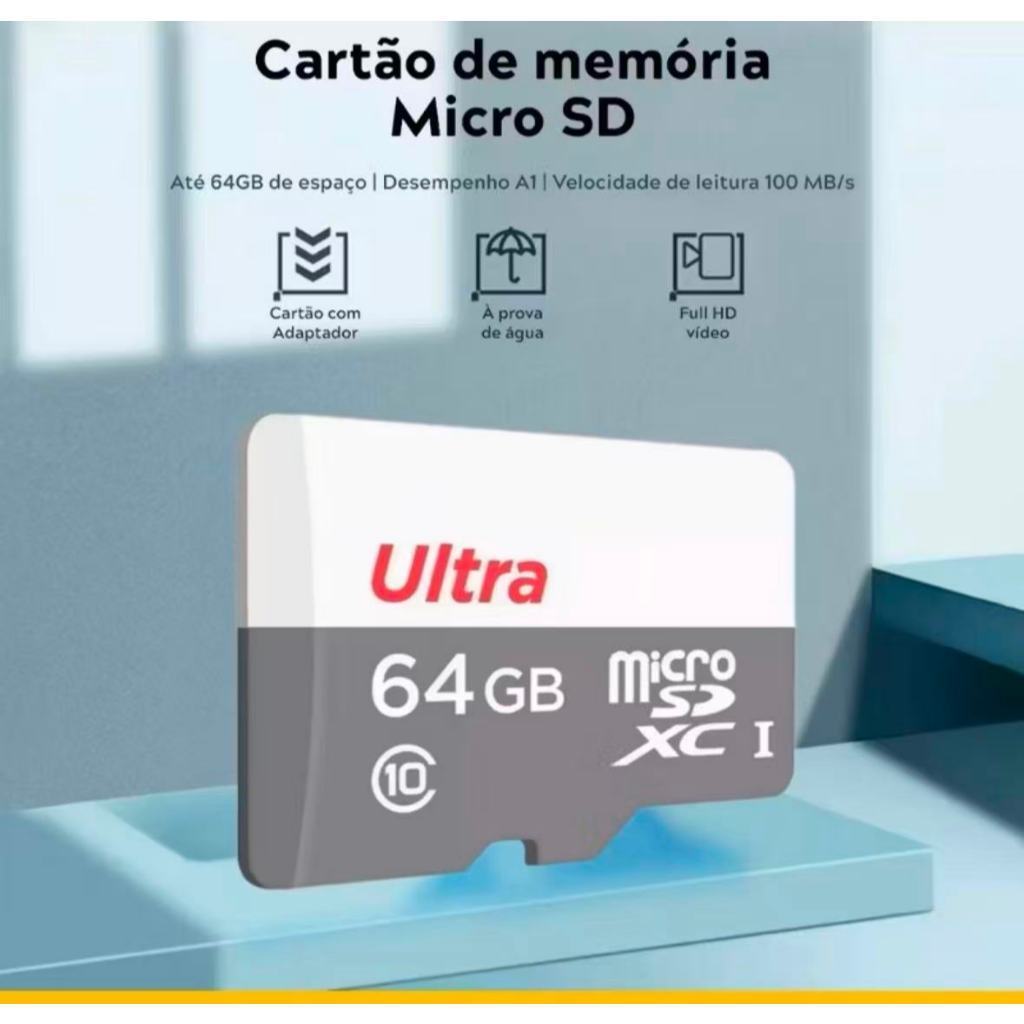 Cartão de Memória Micro SD 1GB 16GB 32GB 64GB 128GB Classe 10 Alta Velocidade Para Celular e Câmera