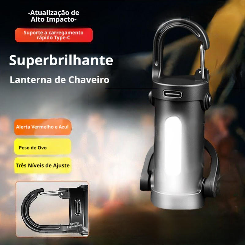 Lanterna de Chaveiro Portátil para Exterior À Prova D'Água Multi Funcional Gear Ultra Pequena Mini Iluminação