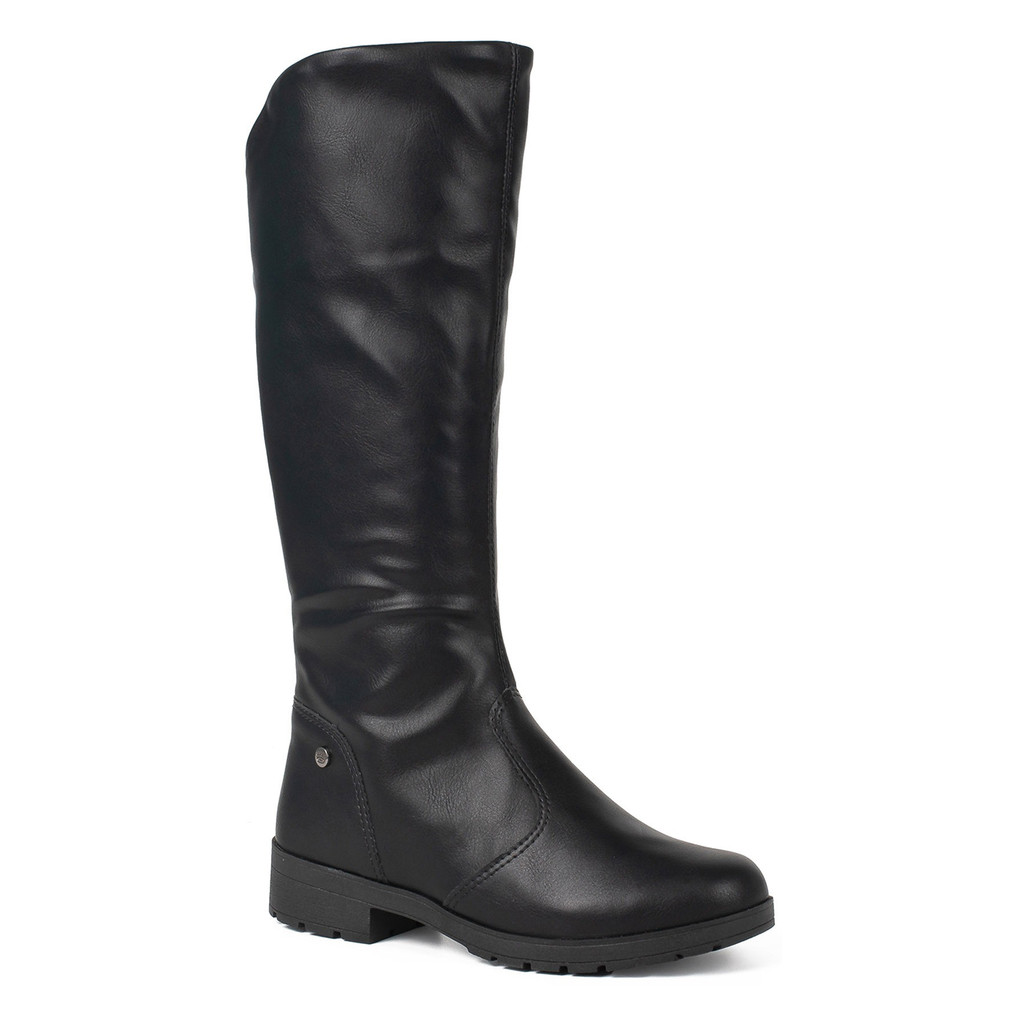 Bota Feminina Infantil Pink Cats Cano Longo Zíper V6052