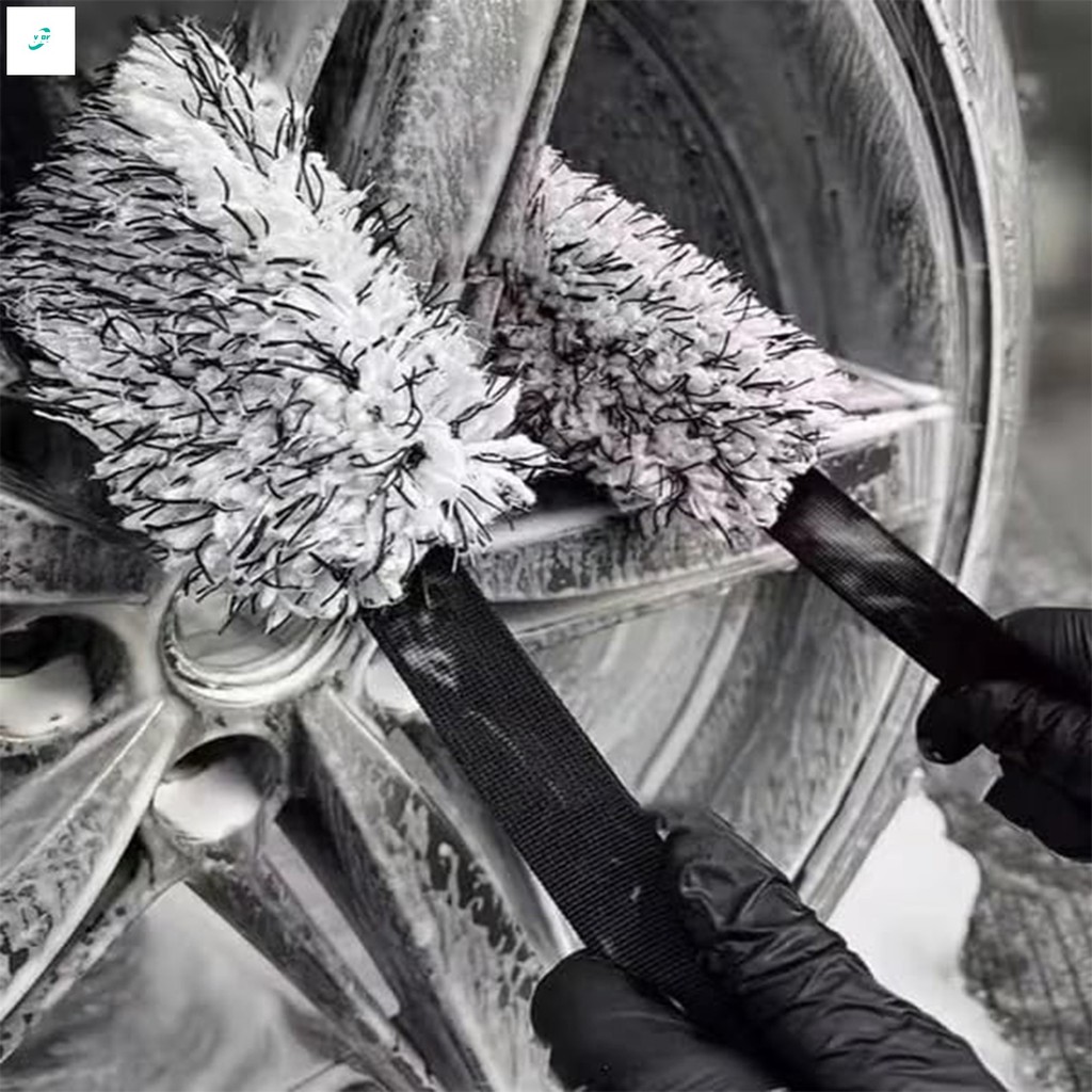 Escova De Limpeza De Lacunas De Roda De Carro-Ferramenta Ergonômica Para Cuidados Com Tampa De Cubo De Aro Rápido E Fáci