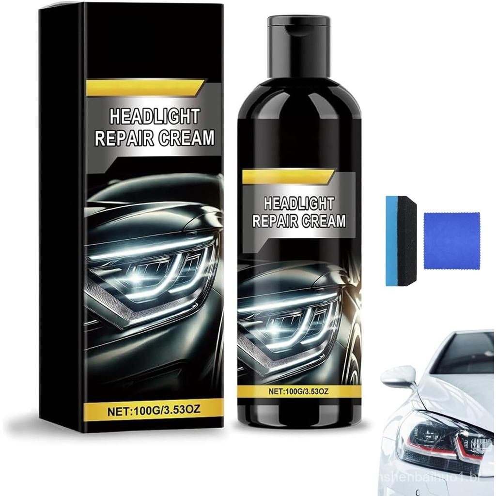 Dyvose Headlight Repair Cream, 2025 New Dyvose Car Headlight Refurbish Agent, 100g Car Headlights Cleaner & Restorer Kit