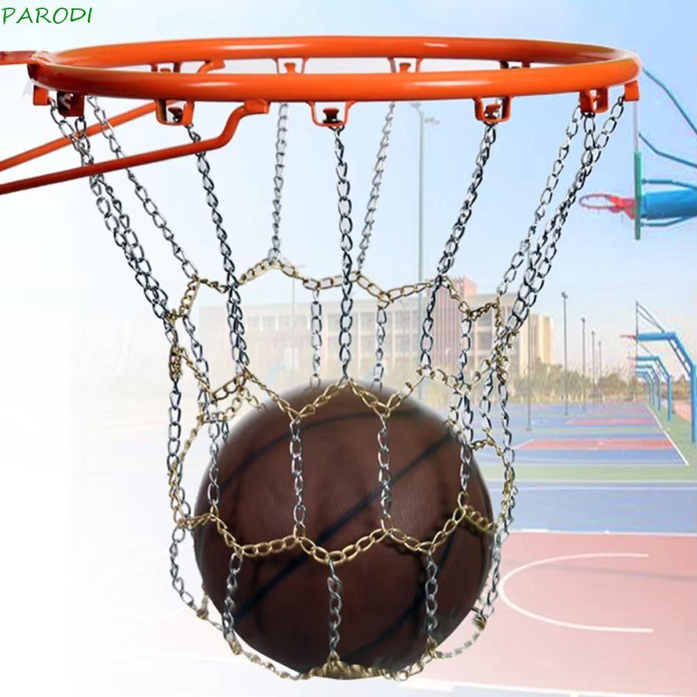 Rede De Alvo De Basquete Paroid , De Metal Com Corrente De Cesta Aço Aros Esportivos