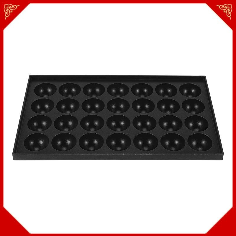 Placa Quente Takoyaki De 28 Furos 4cm Sem Vara Para Uso Doméstico Apenas Placas De Alumínio