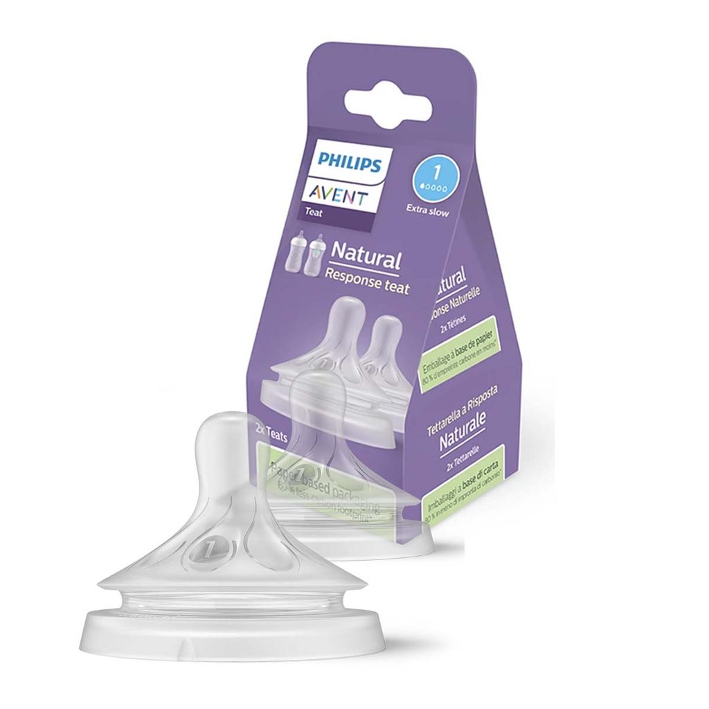 Bico Mamadeira Avent Pétala 3.0 Nº1 - 0m+ 2 Unidades Philips Antivazamento Fluxo Extra Lento
