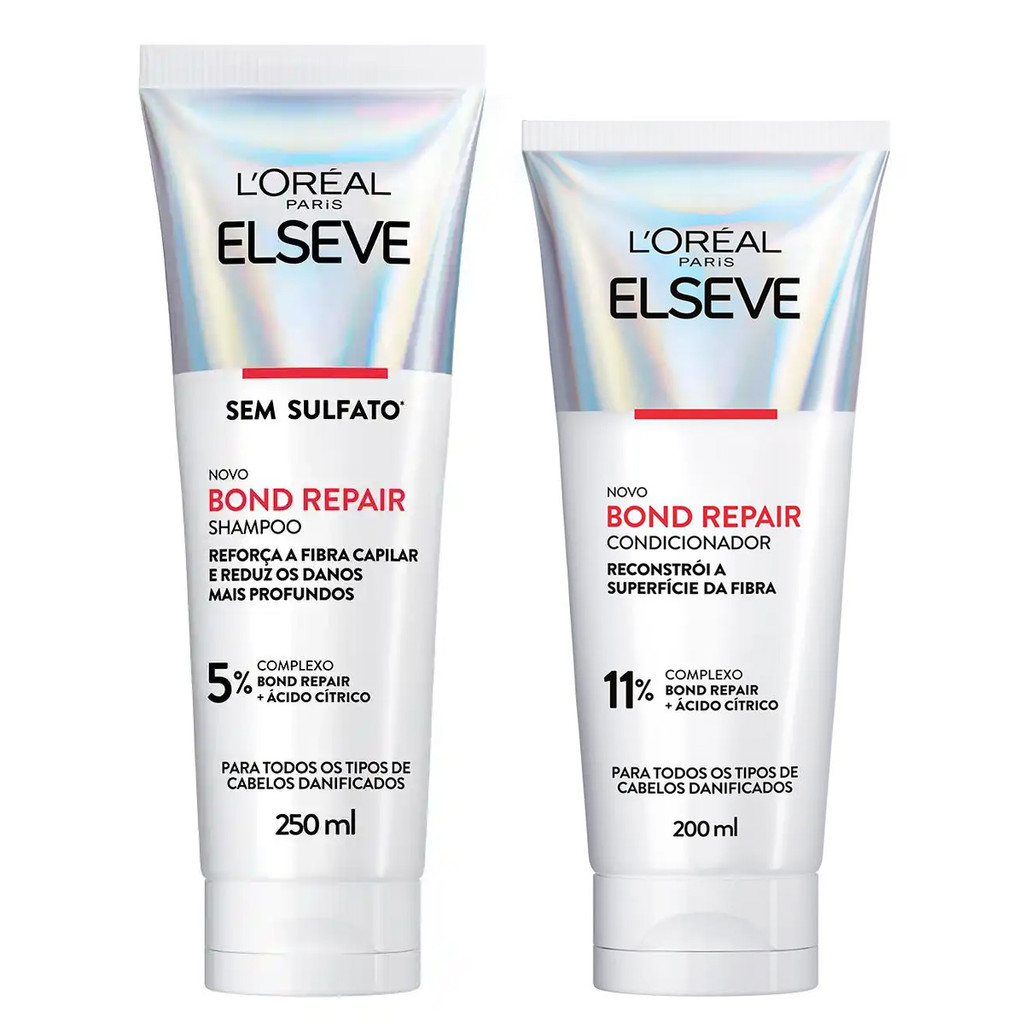 KIT ELSEVE BOND REPAIR SHAMPOO + CONDICIONADOR - 2 ITENS