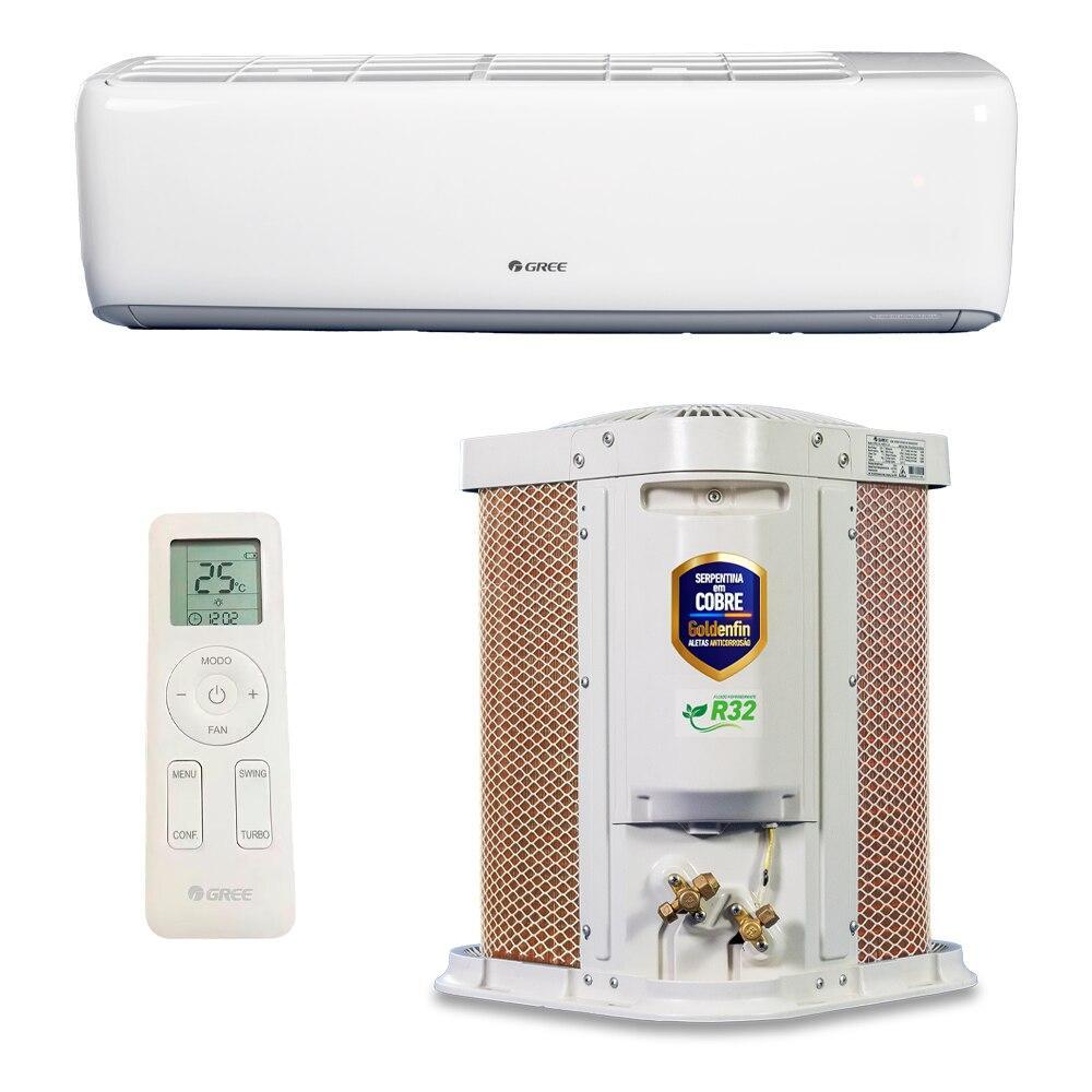 Ar-Condicionado Split Inverter 9000 BTUs 220V Gree G-Top Auto Connection Frio GWC09ATB-D6DNA1A/I-GWC09ATB-D6DNA1A/O