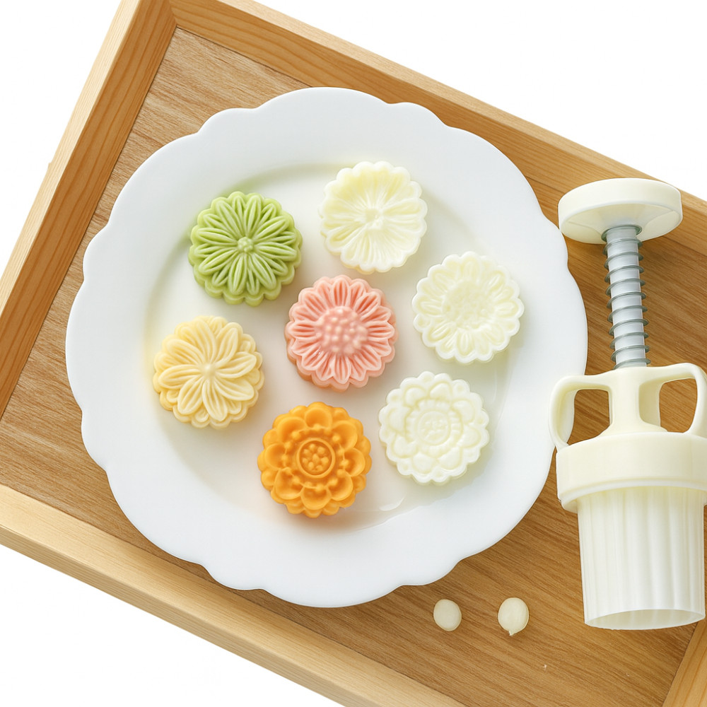 Molde Para Brigadeiro De Flor Carimbo Biscoito 8 Moldes Kit Ejetor Flores Molde De Doce Confeitaria