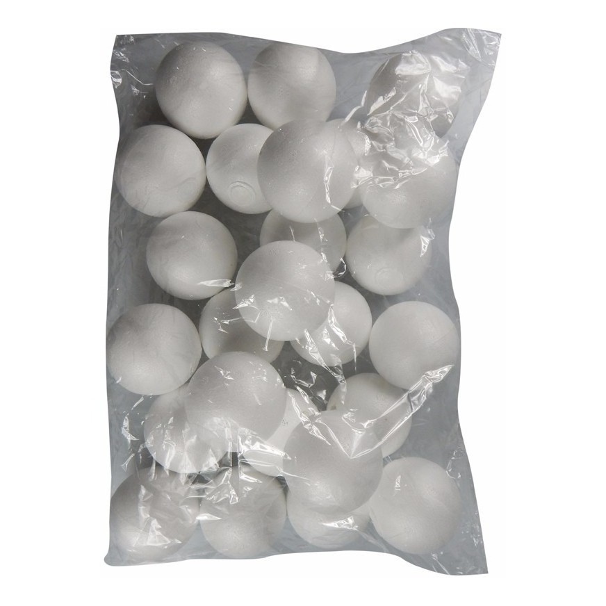 Bola Bolinha Em Isopor 7cm 70mm Com 25 Unidades