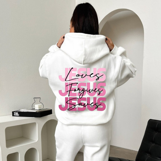Moletom Canguru Unissex Jesus Blusa De Frio Cristão Evangélico Casual Confortável 100% Algodão