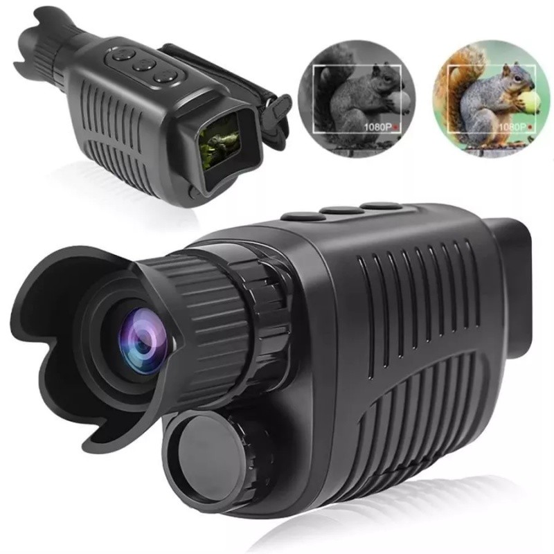 Monocular de visão noturna infravermelha com alcance de 300 m