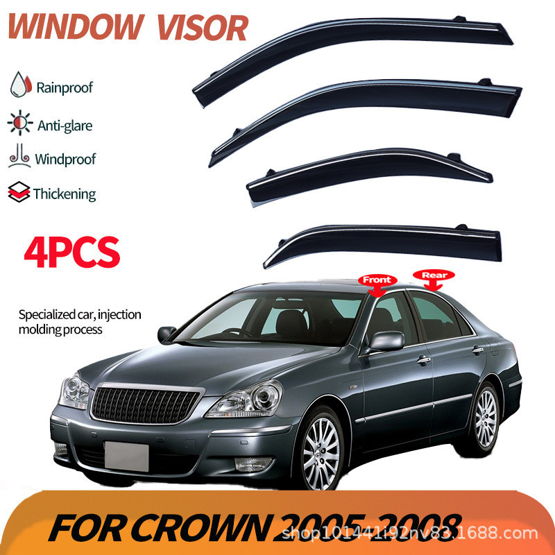 Adequado para Toyota coroa chuva guarda chuva chuva chuva sobrancelha coroa S180 2004-2007 viseira da janela