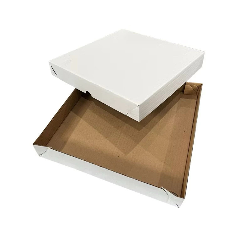 10 Caixa para 100 Salgados e Doces – Tampa e Fundo – Papelão Branco e Kraft  – Envio Imediatoi