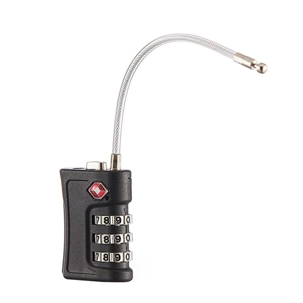 Cadeado Portátil Senha com Cabo de Aço para Mala Viagem Bagagem Armário + Entrega Rápida