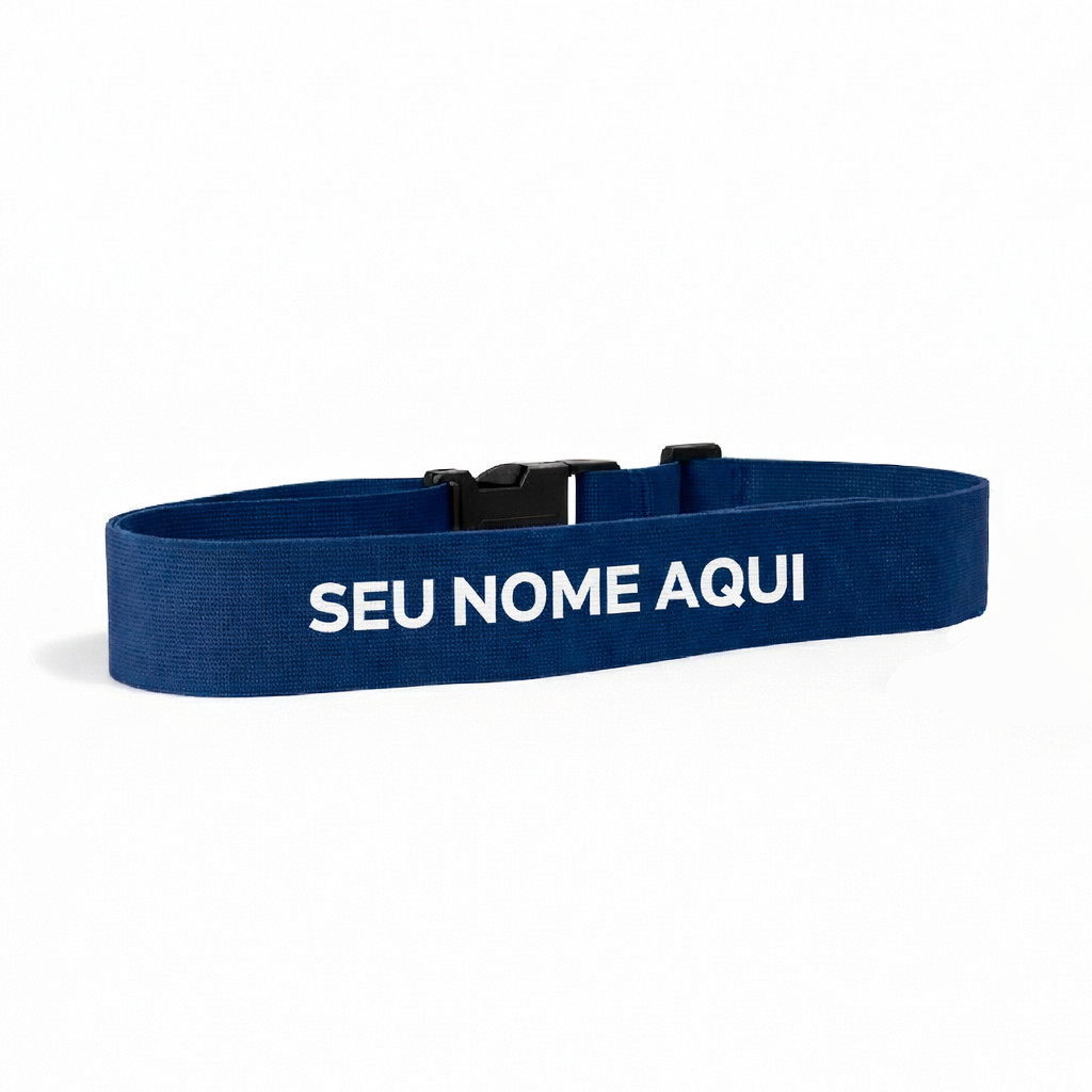 Faixa para Mala Personalizada Nome Seguranca Viagem Ajustável Protecão Bagagem Evita Perda Blogueira Estilosa