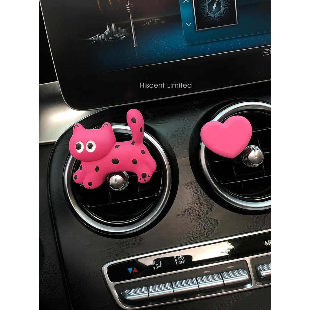 Gato bonito carro aromaterapia difusor pedra carro ar condicionado saída de ar Perfume decoração Interior do carro menin
