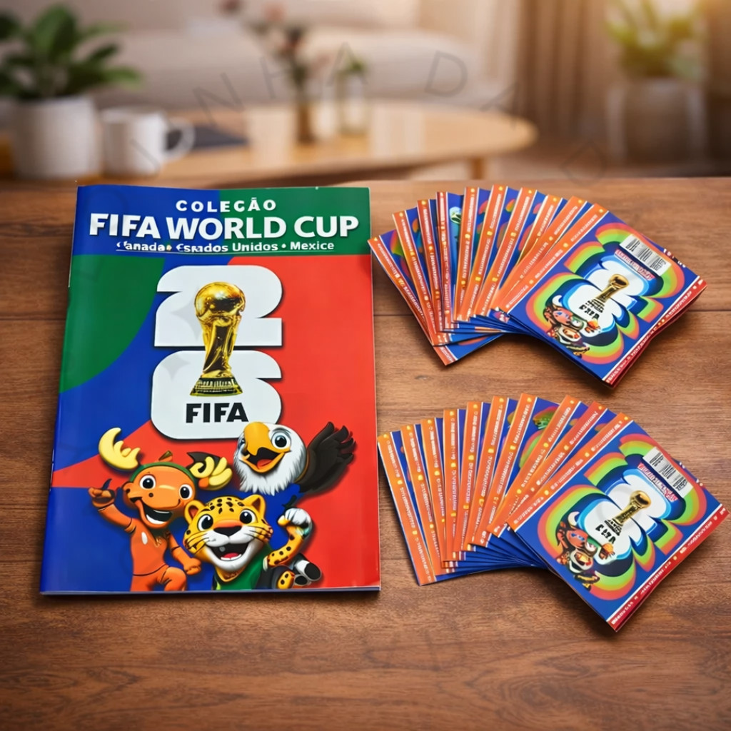 Álbum Copa do Mundo NÃO OFICIAL 2026 ou Figurinhas Colecionáveis Futebol