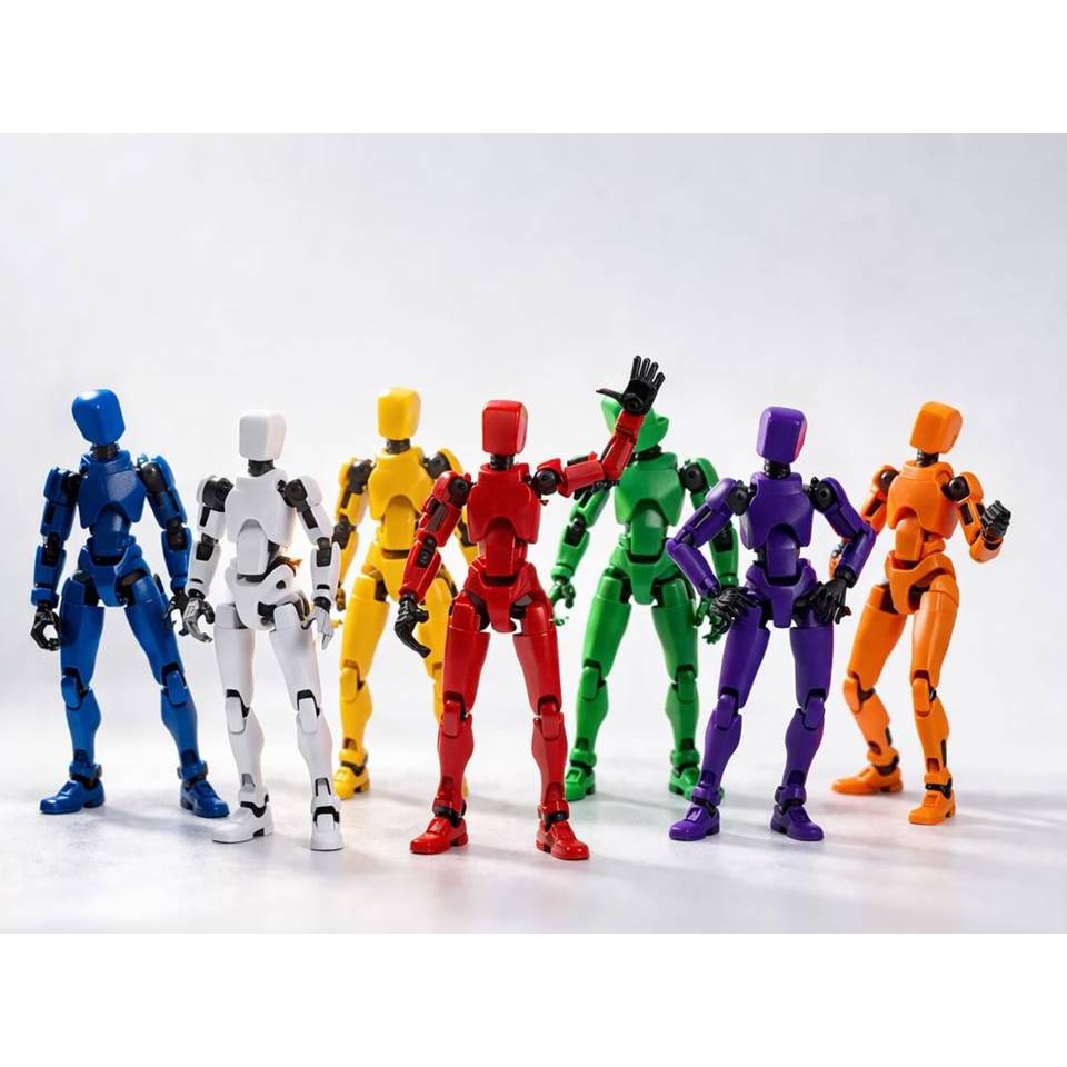 Boneco Articulado Dummy 13 Colorido – Design Moderno | Várias Opções de Cores