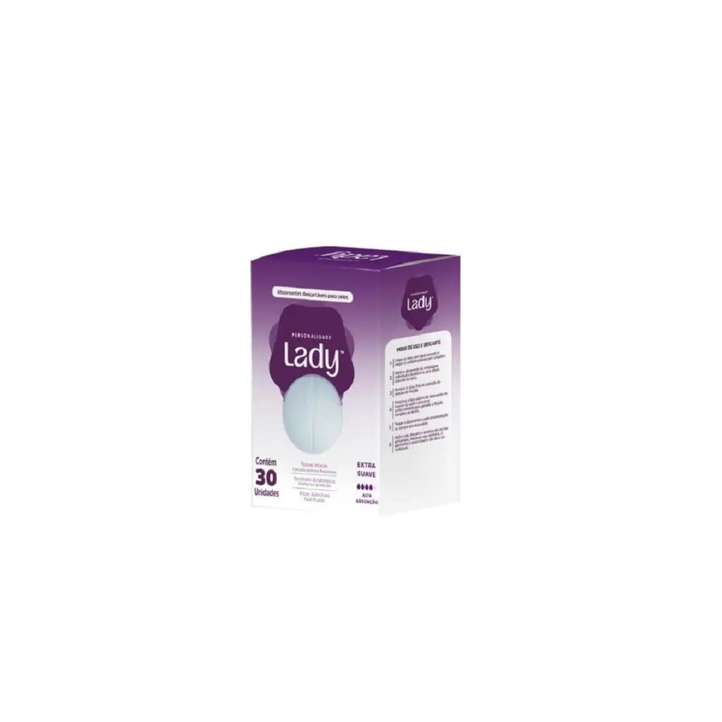 Absorvente de seio Personalidade Lady 30u – EUROFRAL