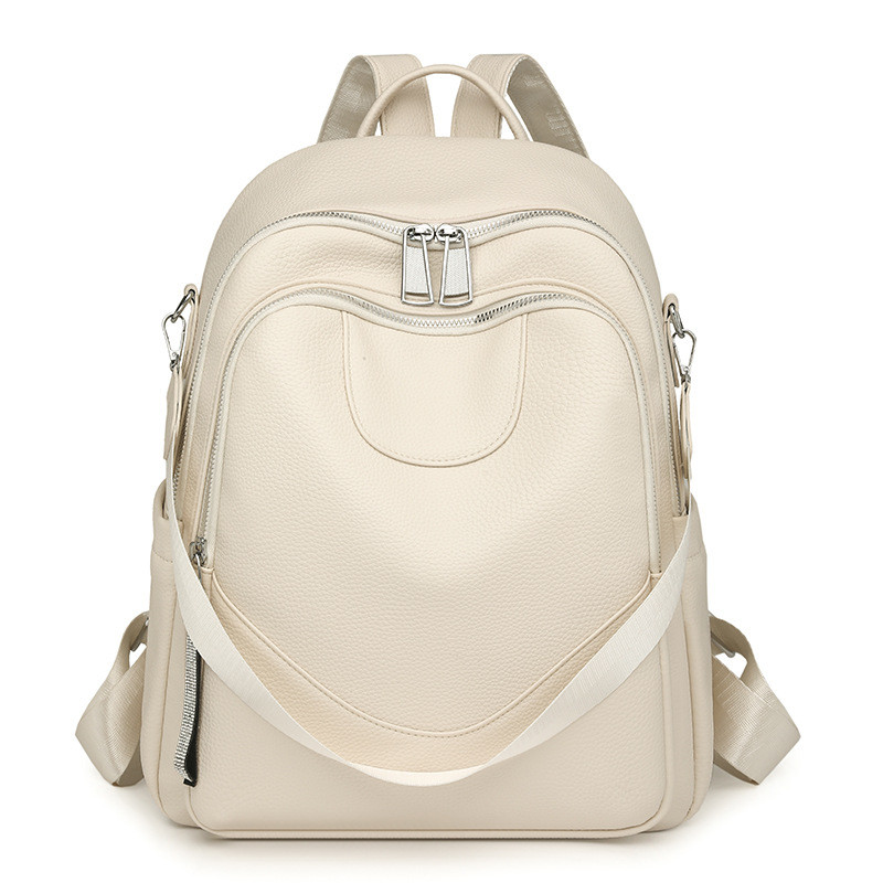 Mochila feminina à prova d'água PU modelo 2249 para moda casual