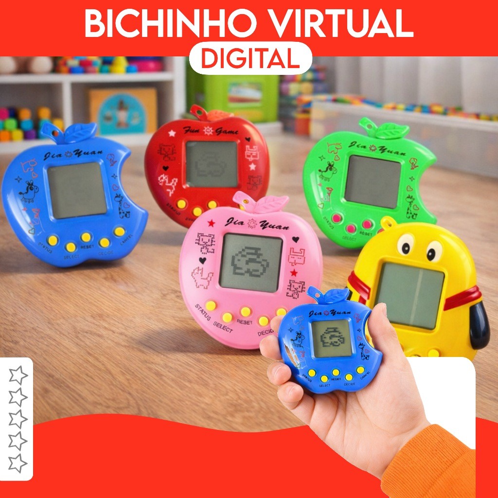 1/3/5 Bichinho Virtual Tamagochi 168 Bichinhos Para Escolher Brinquedo Interativo Divertido