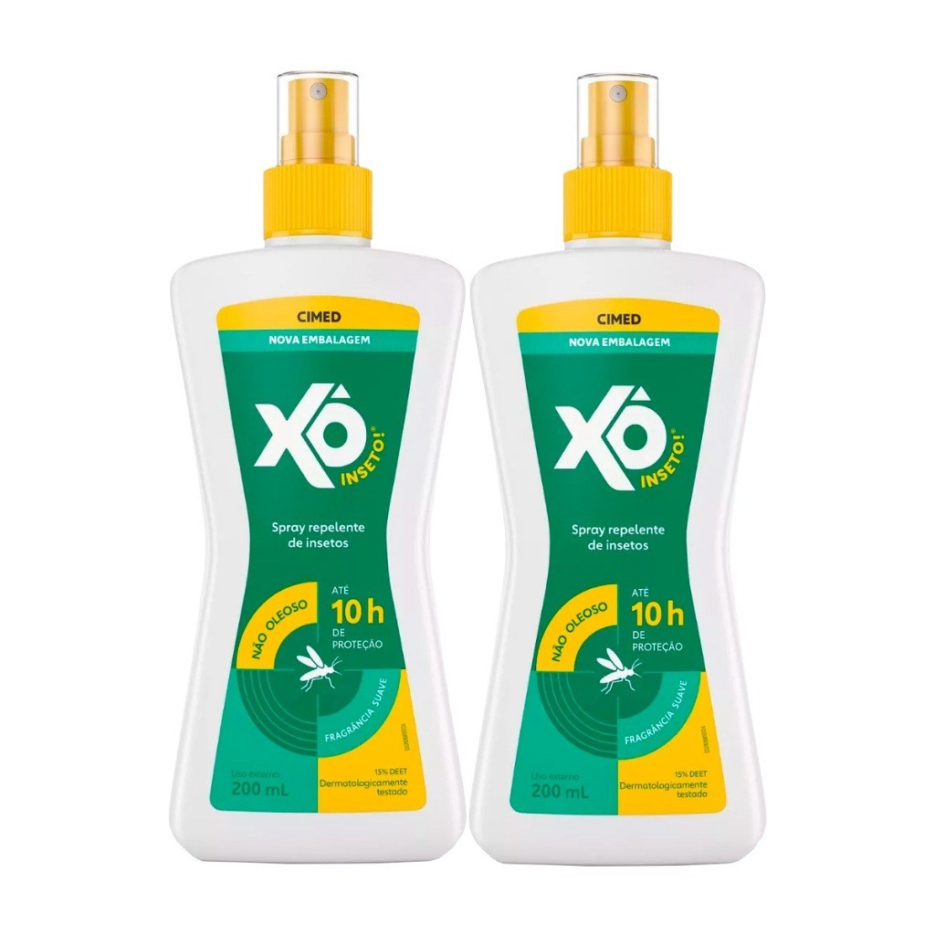 Kit 2 Unidades Repelente Xô Inseto Spray Cimed 200ml