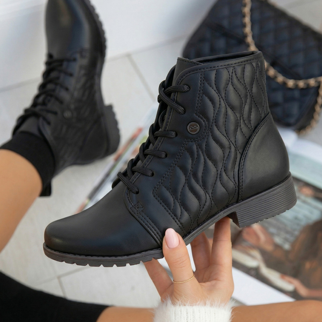 Bota Feminina Dakota Coturno Cano Curto Salto Bloco D2181