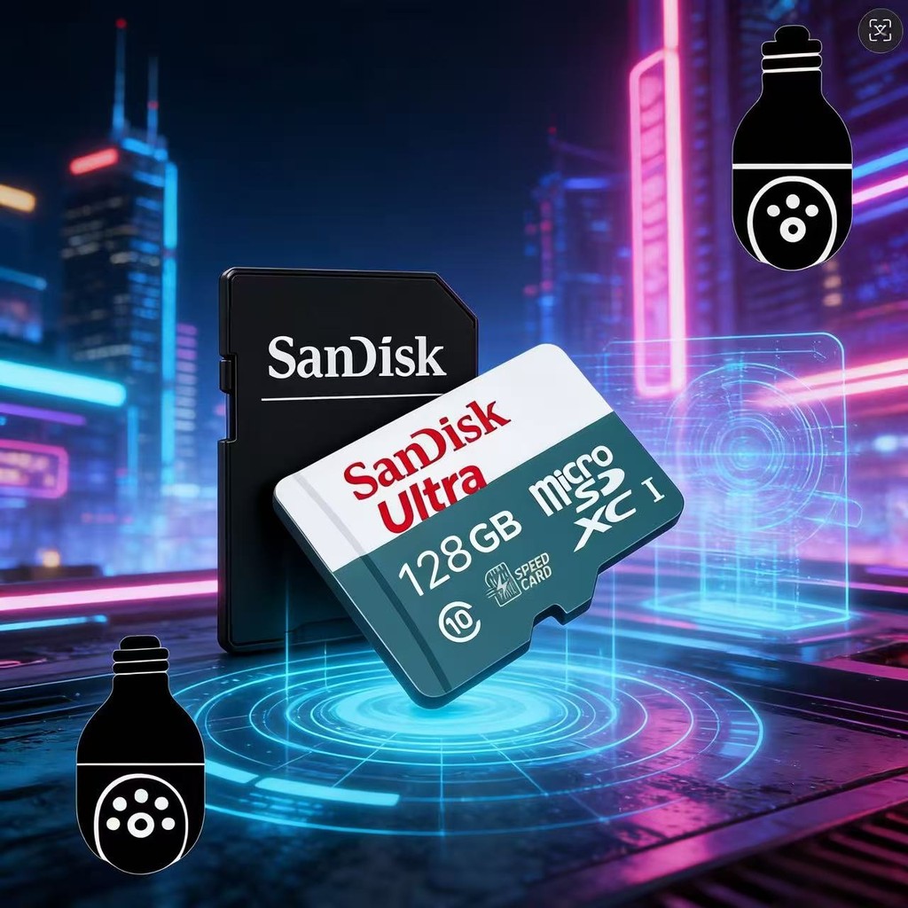 Cartão de Memória Micro SD 1TB 32GB 64GB 128GB 256GB  512GB Sandisk Velocidade Alta + Adaptador SD