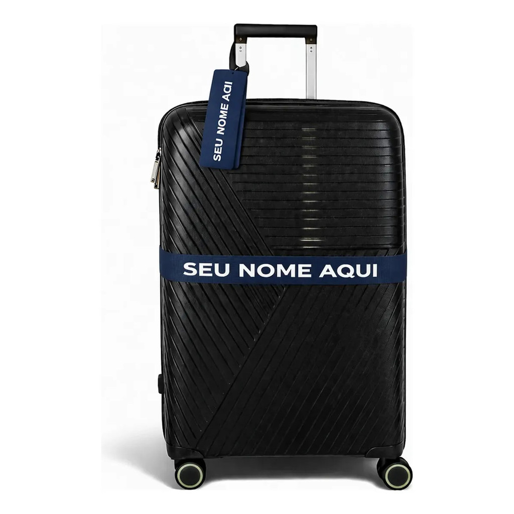 Kit Cinta Bagagem Viagem Personalizada Nome Identificação Tag Nome Mala Ajustável Segurança Resistente