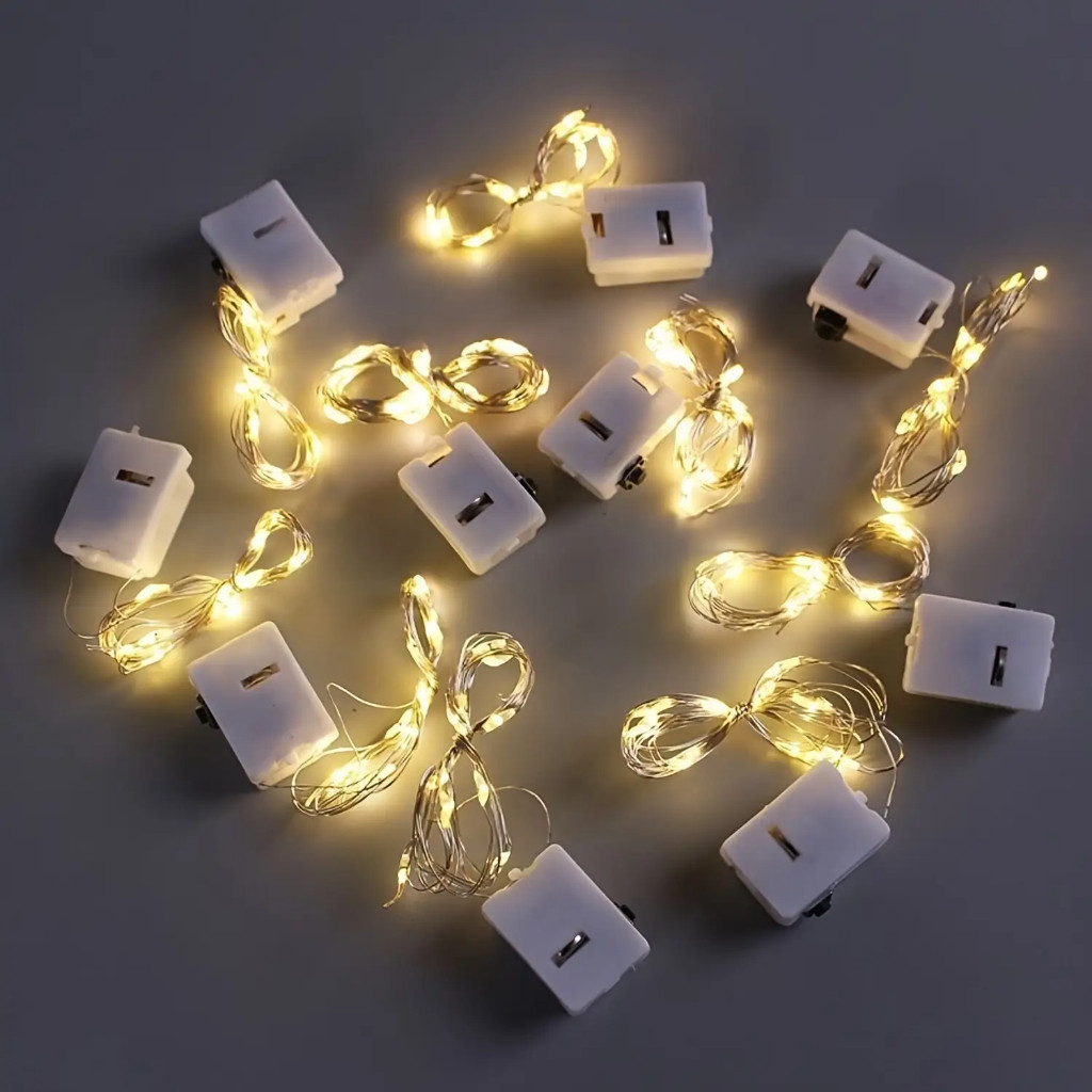 Led Fio Fada Cordão De Luzes Natal E Festa Luzes De Decoração 2m LEDs Pilha