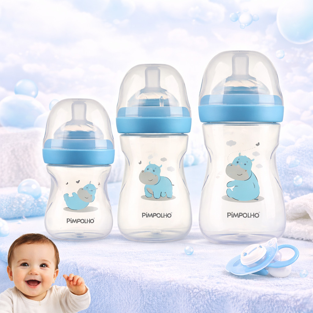 Kit 3 Mamadeiras Pimpolho Serena Bpa Free