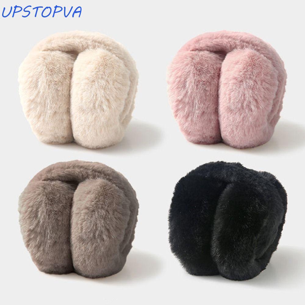Protetores De Orelha De Pelúcia De Inverno Feminino, Soft Ouvido Dobráveis Quentes Portáteis