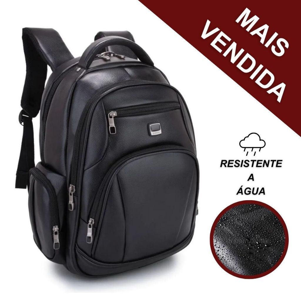 Mochila Business em Couro Unissex | Alta Resistência