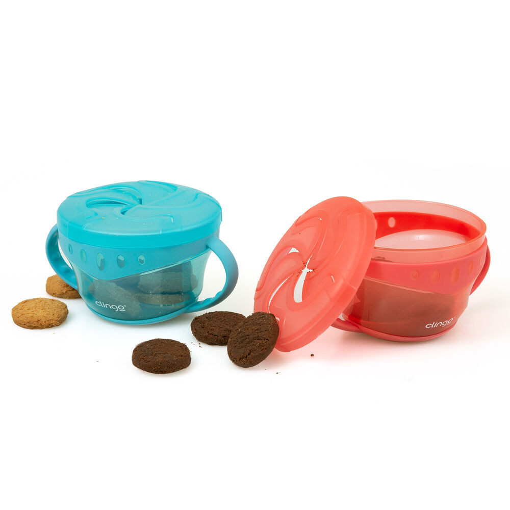 Porta Snacks Smart Prático Azul - Clingo