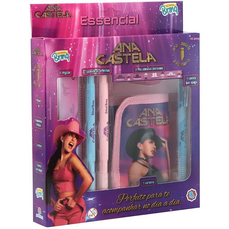 Kit Escolar ANA Castela Essencial com 07 Peças KIT