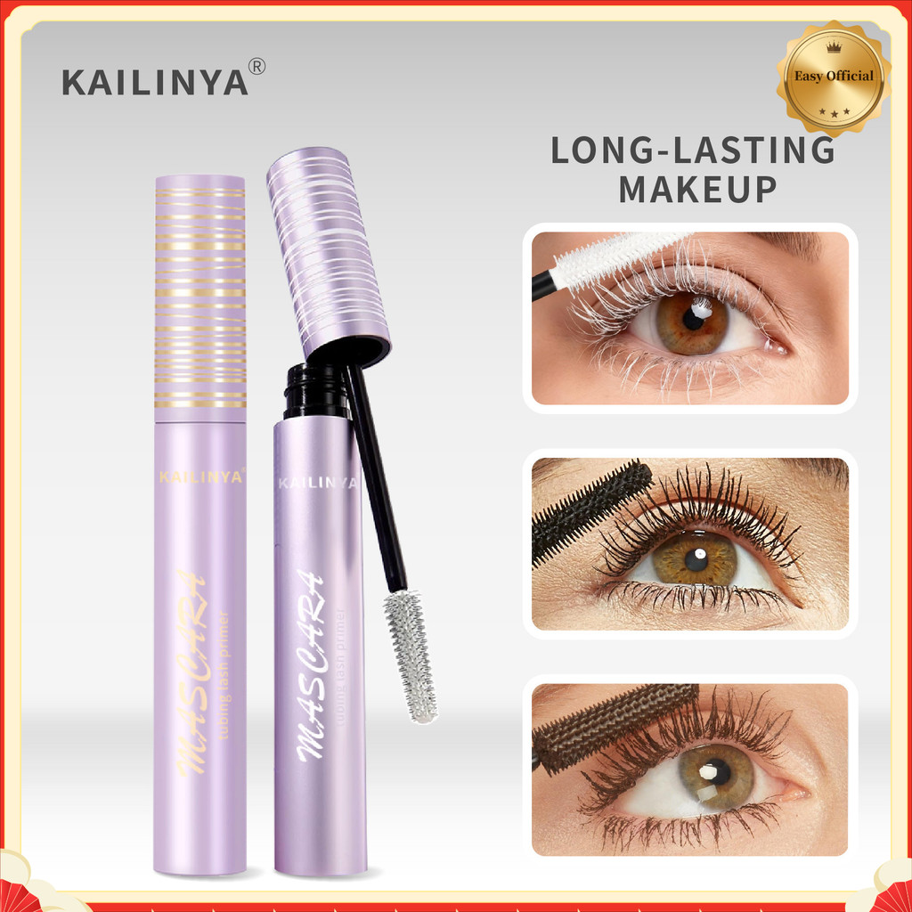 Curling Long Mascara Primer Não Mancha Rímel Modelador de Longa Duração À Prova D 'Água Estendida
