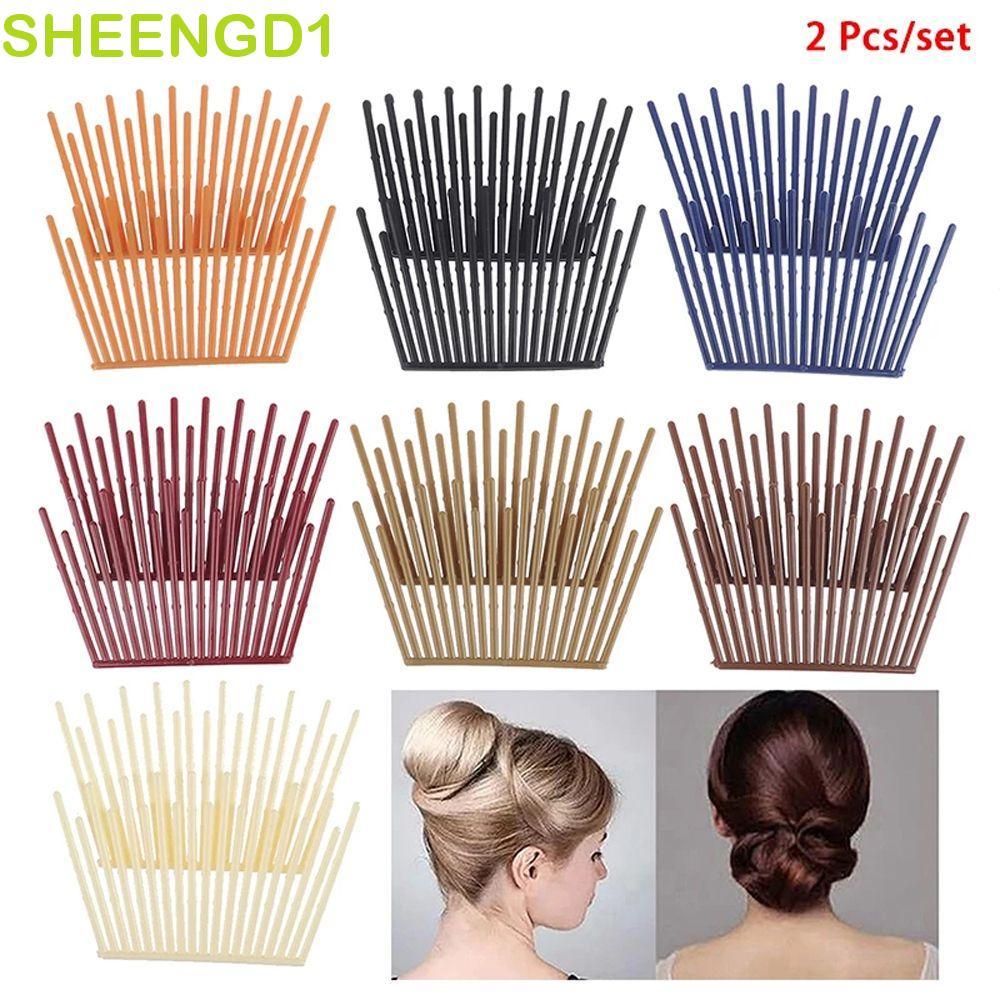 SHEENGD1 Grampo De Cabelo Feminino Dispositivo De Inserção Pente Acessórios Para Rabo De Cavalo Torção Estilo Clipe