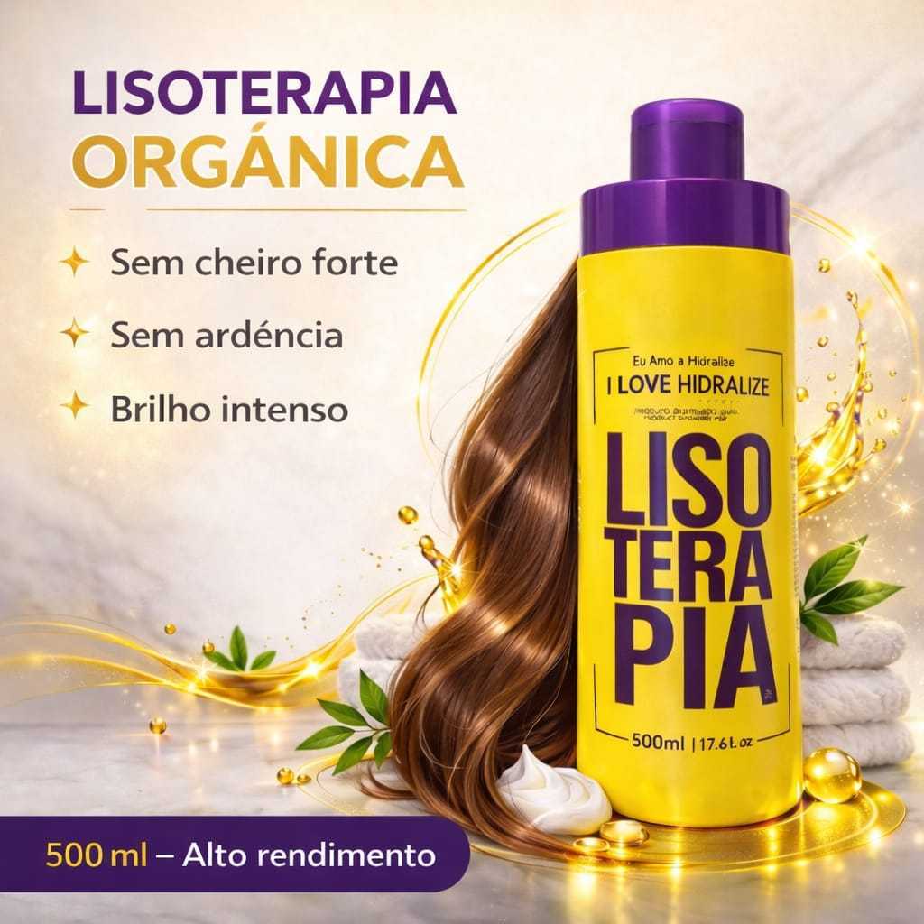 Progressiva Orgânica Sem Formol Lisoterapia - Hidralize  - Liso Extremo  500 ml