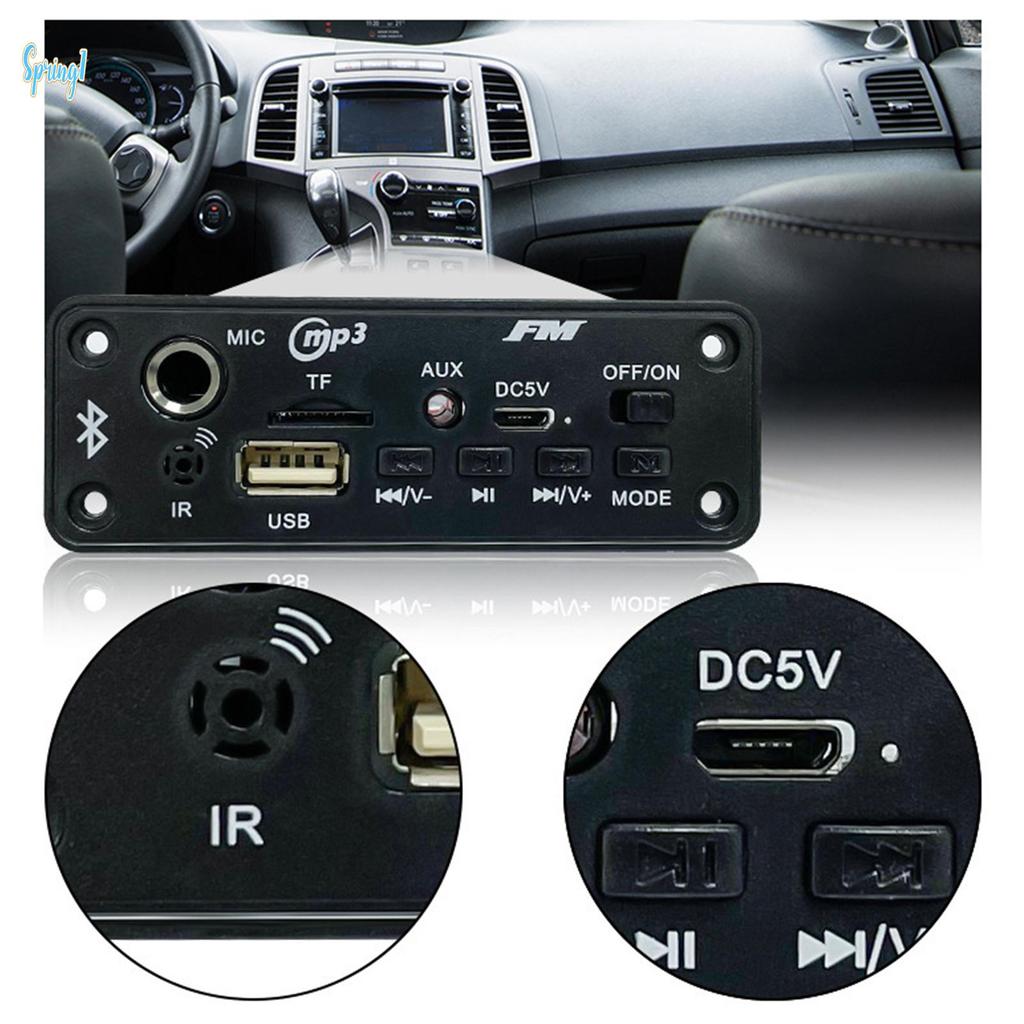 Amplificador De Áudio 5V Para Rádio De Carro Placa Decodificadora FM Módulo Reprodutor De MP3 Diversão De Música Ao Ar L