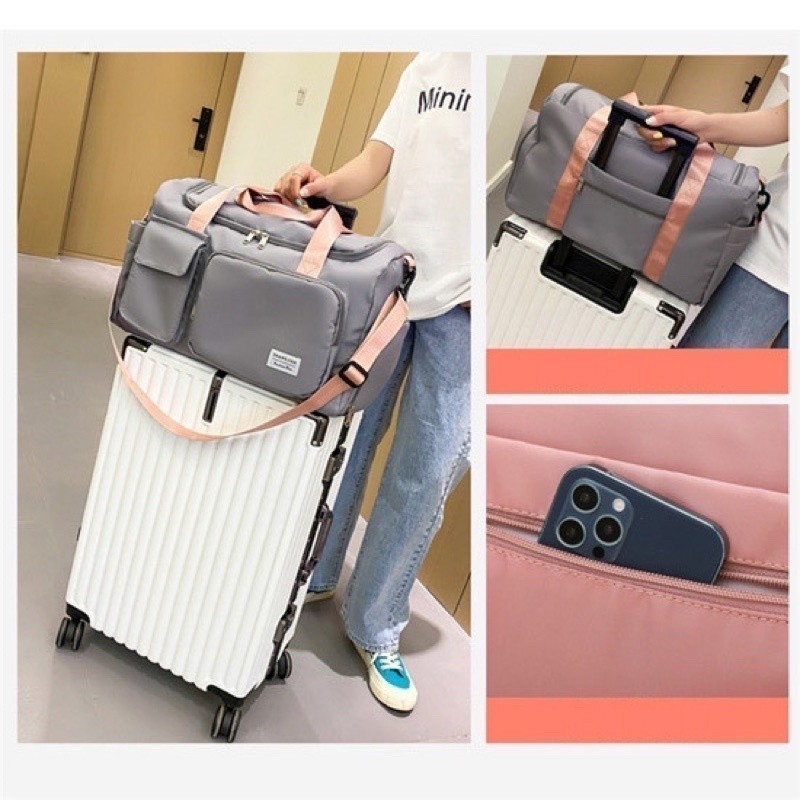 Bolsa De Viagem Sport Com Bolso Impermeável Alça Lateral 30L Capacidade