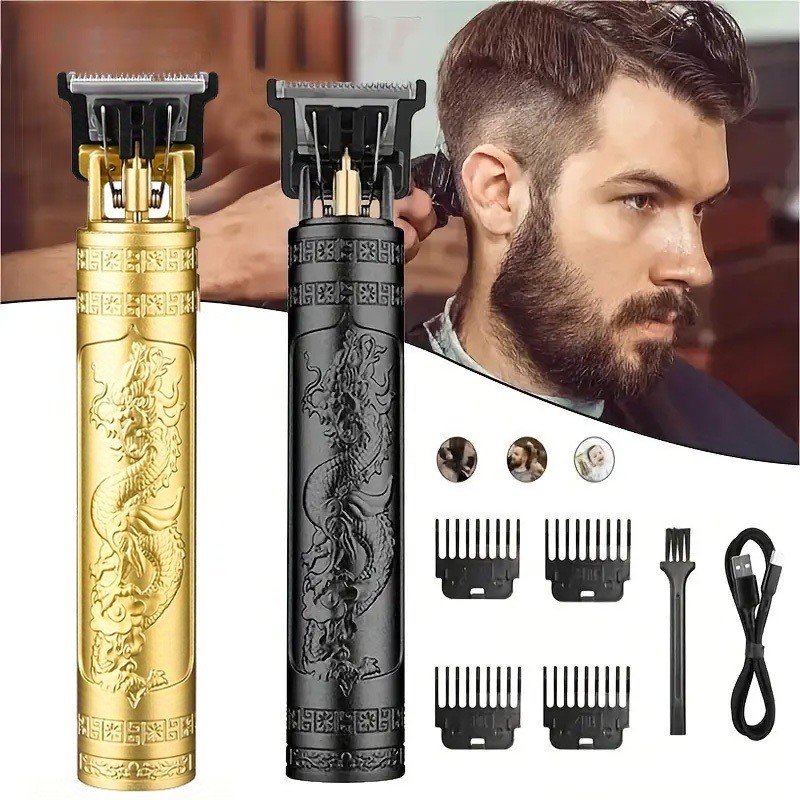 Máquina De Cortar Cabelo Para Barba Masculina, Barbeador Aparador Elétrico Profissional