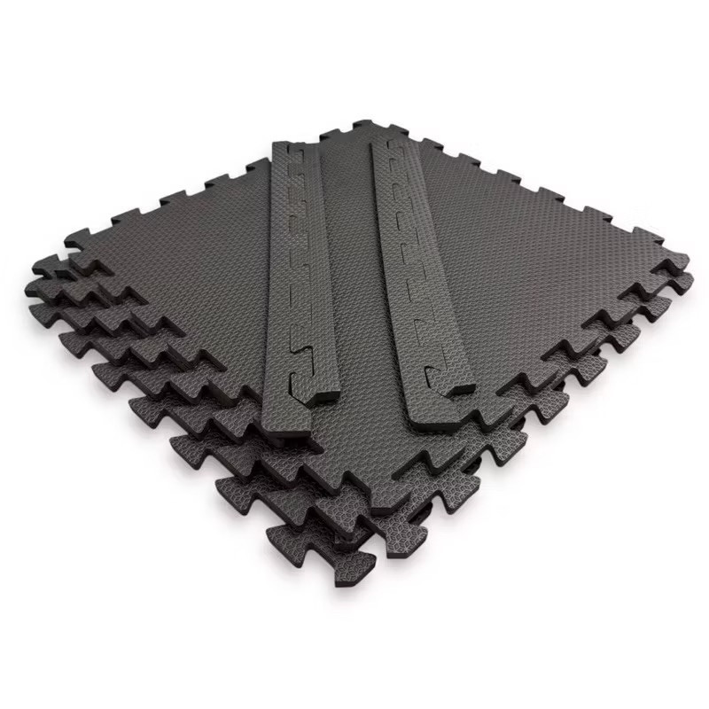 Kit 20 Tatames Tapetes EVA Preto 50x50x 1cm Premiun