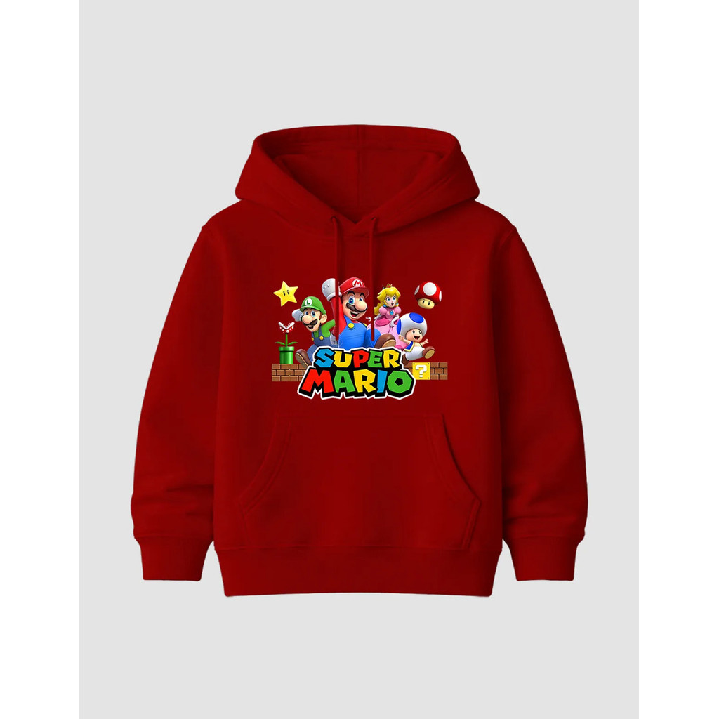 Moletom Infantil Juvenil Flanelado S Mario Blusa De Frio